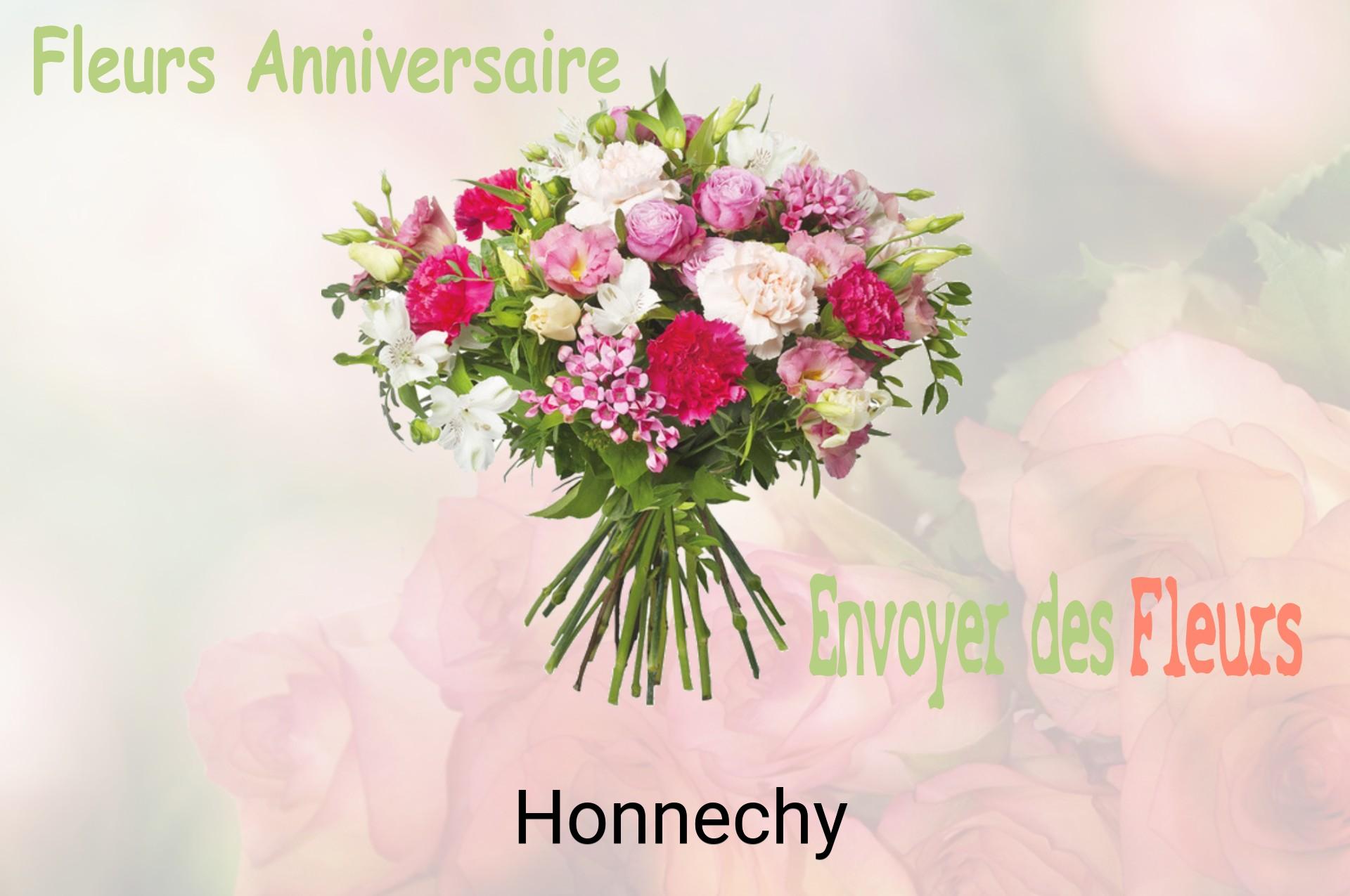 Bouquet de fleurs d’anniversaire livré à Honnechy