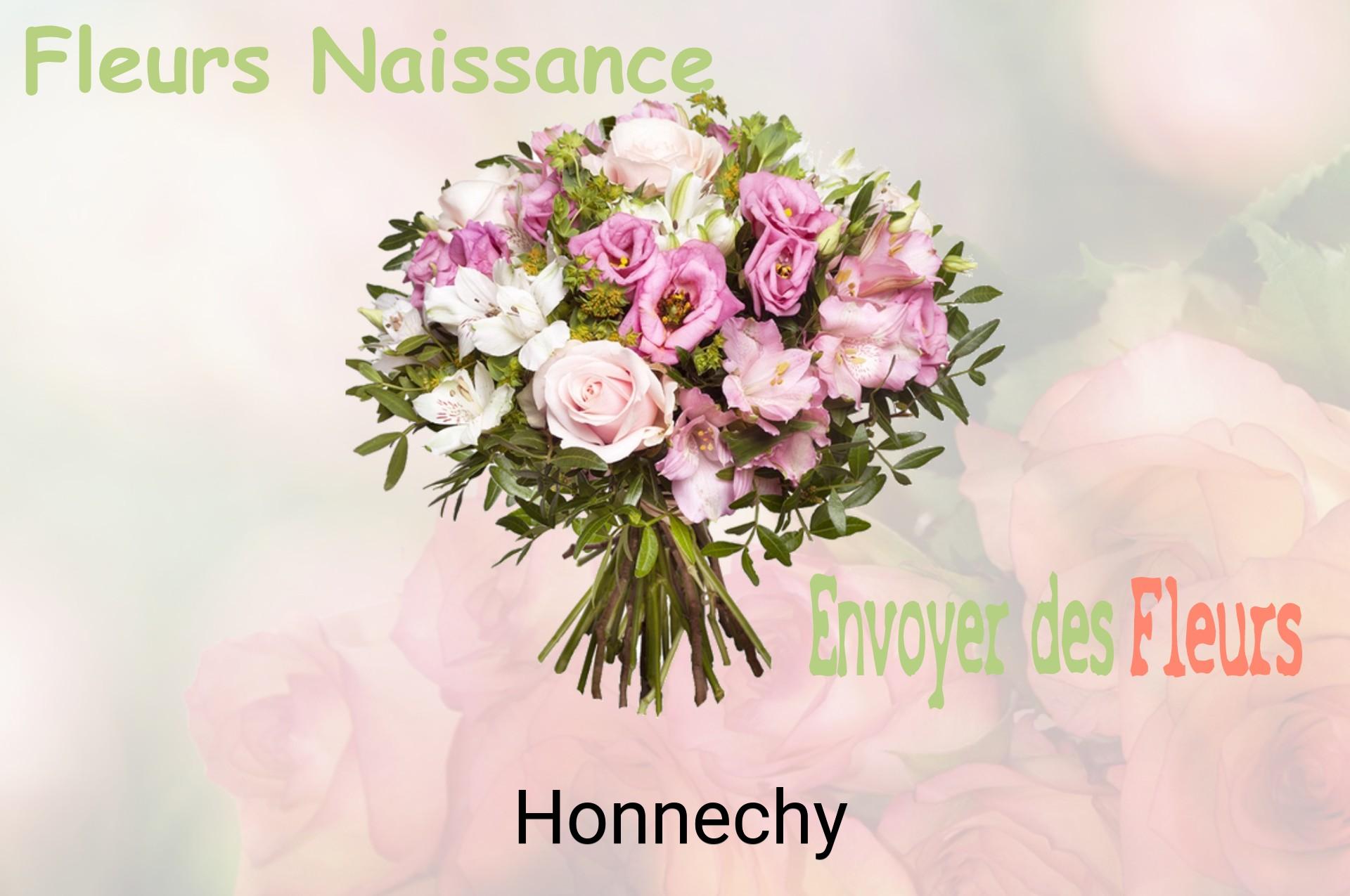 Bouquet de fleurs de naissance livré à Honnechy